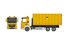 Herpa 962414 - H0 - Mercedes-Benz Arocs Wechsellader-LKW Leonhard Weiss mit Mulde